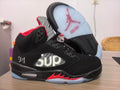 Air Jordan 5 Black Red Collaboration