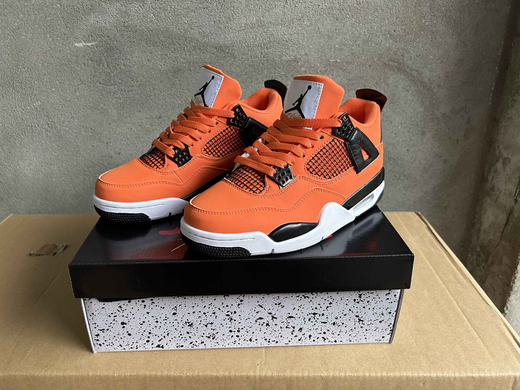 Air Jordan 4 Retro Starfish Orange Sneakers
