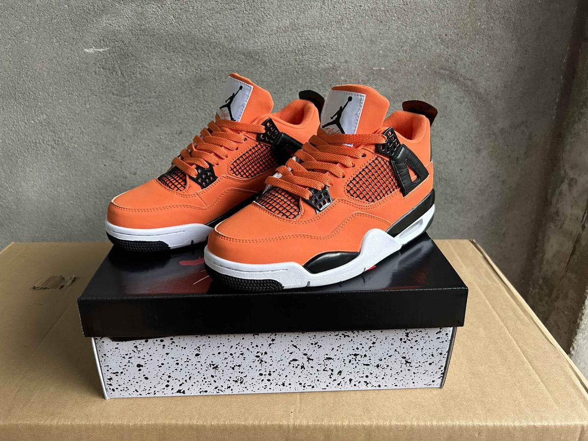 Air Jordan 4 Retro Starfish Orange Sneakers