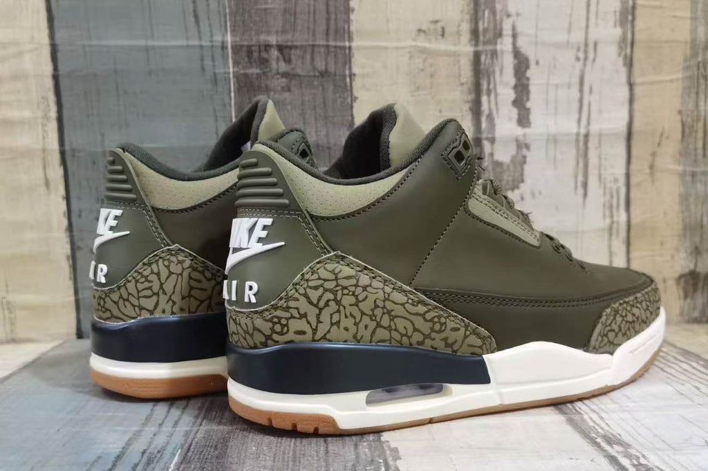 Men's Air Jordan 3 Retro "Medium Olive" Sneakers