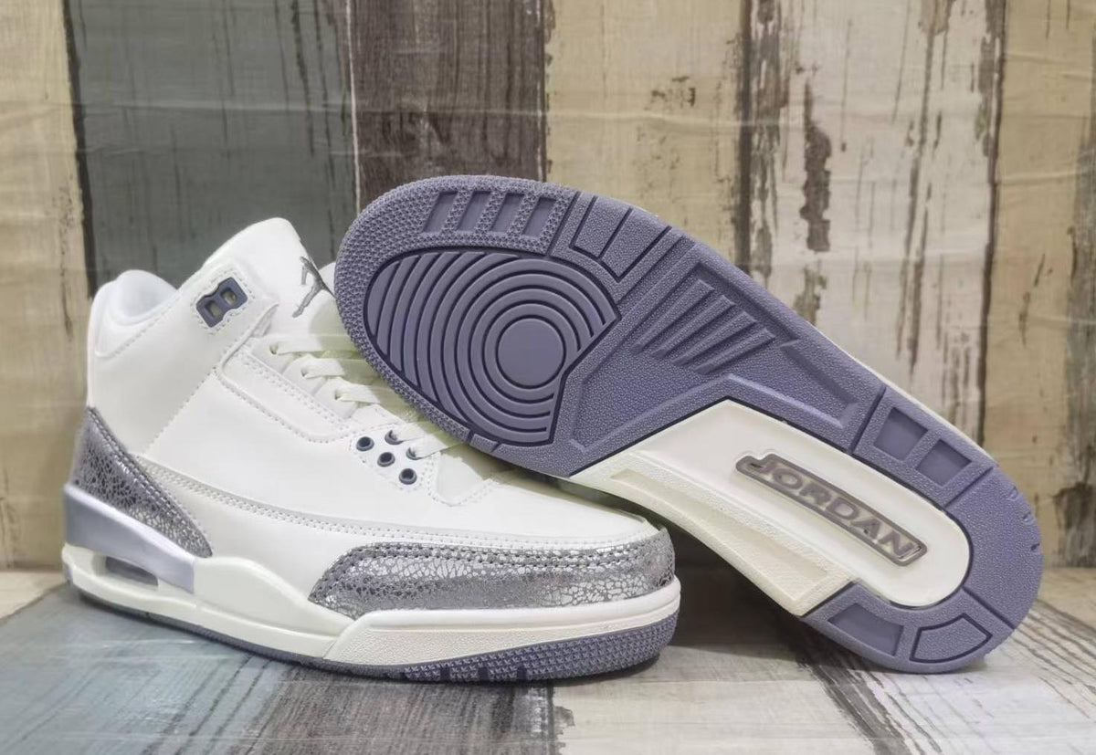 Air Jordan 3 Retro Beige‑Silver