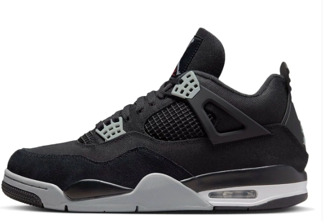 Air Jordan 4 Retro SE Black Canvas