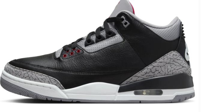 Air Jordan 3 OG Black Cement 2024