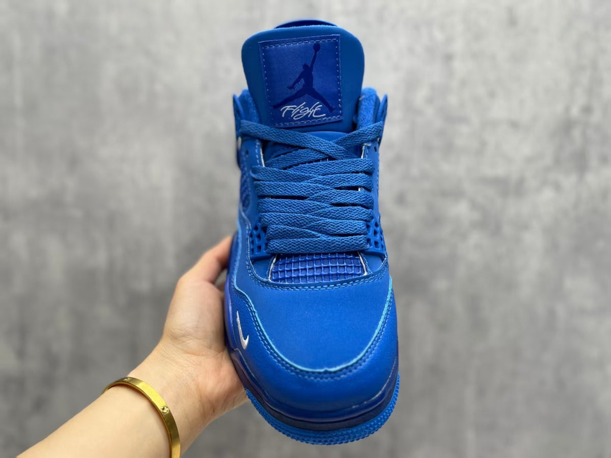 Air Jordan 4 Retro "Motorsport" Blue Sneakers