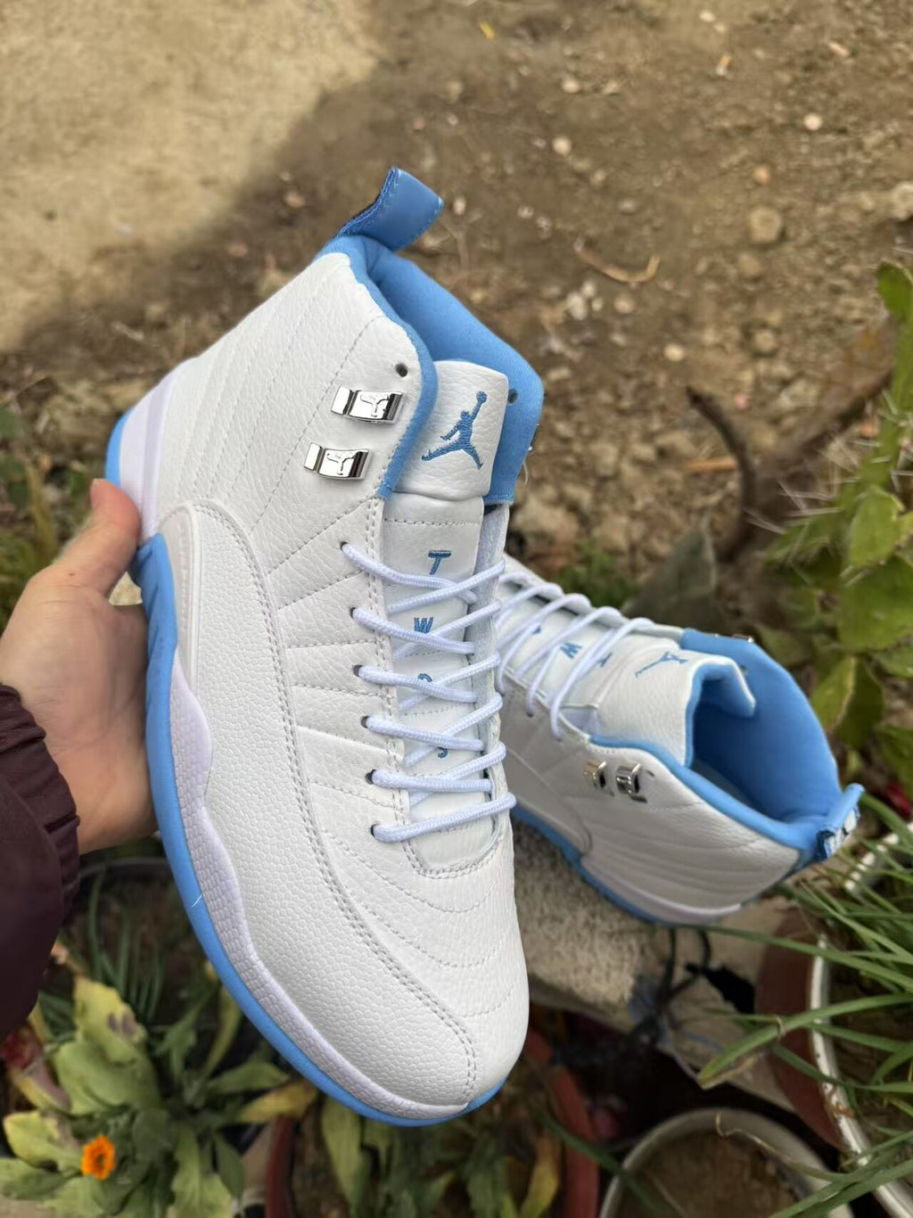 Air Jordan 12 Retro White Jade Sneakers