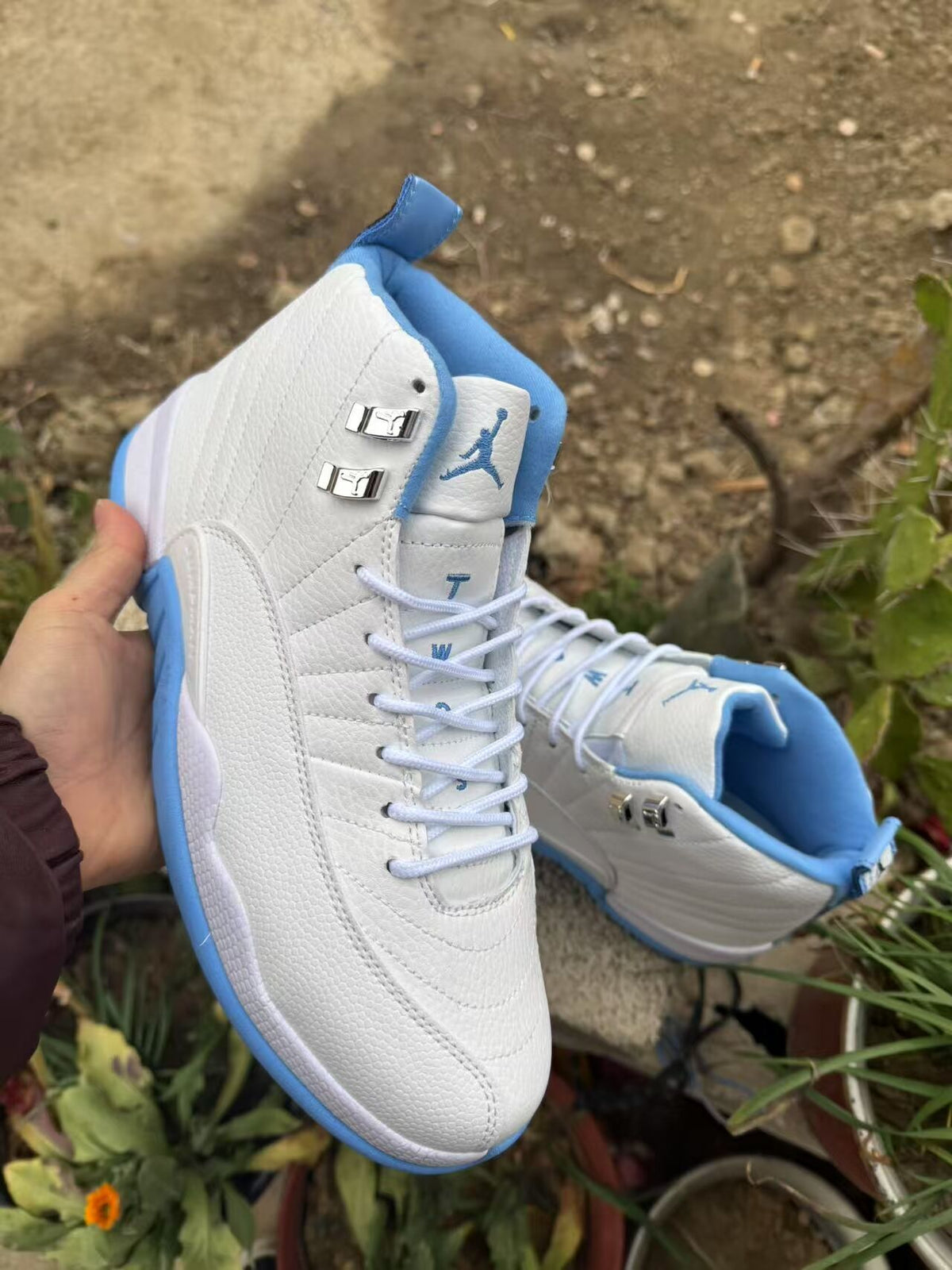 Air Jordan 12 Retro White Jade Sneakers
