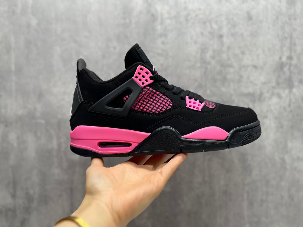 Air Jordan 4 Retro "Orchid" Black & Pink Sneakers
