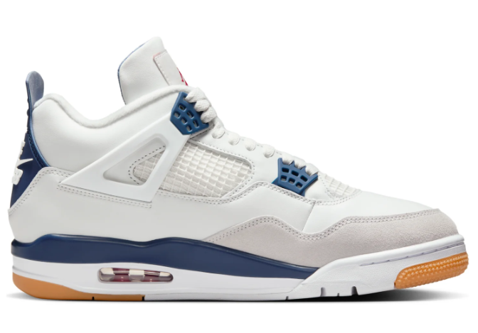 Nike SB x Air Jordan 4 Retro White Navy