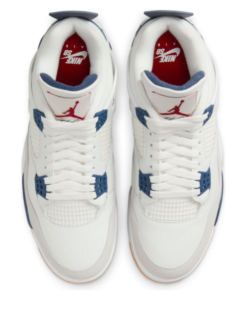 Nike SB x Air Jordan 4 Retro White Navy