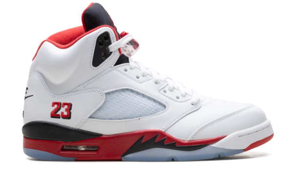 Air Jordan 5 Fire Red Black Tongue 2025