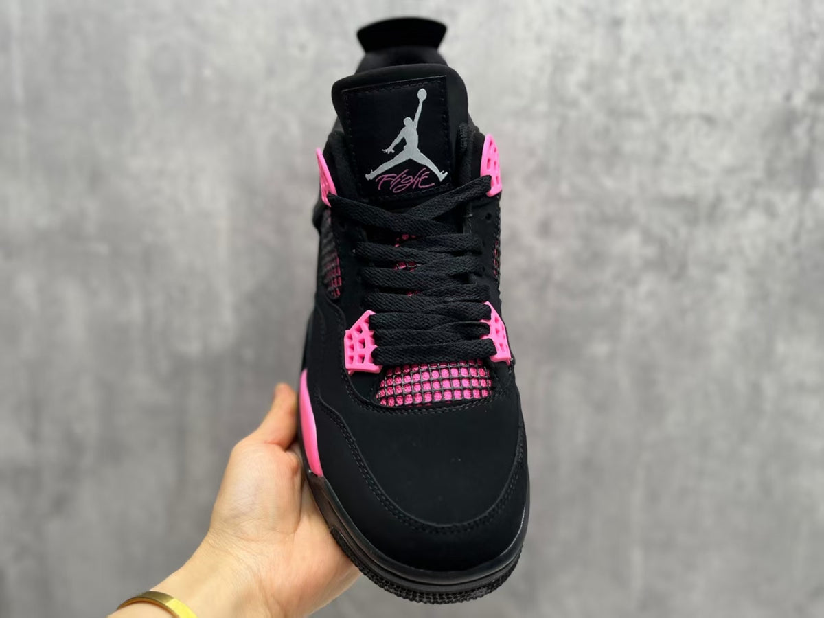 Air Jordan 4 Retro "Orchid" Black & Pink Sneakers