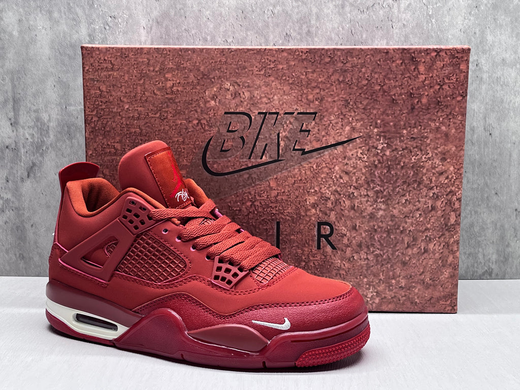 Air Jordan 4 Retro "Bike Air" Red Sneakers