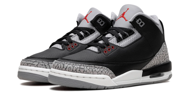 Air Jordan 3 GS Black Cement Kids