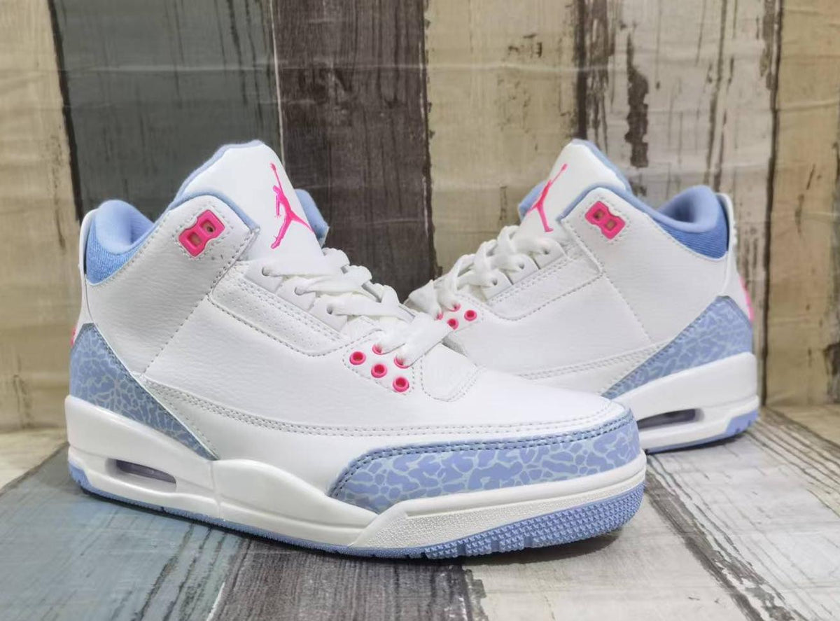 Air Jordan 3 Retro "White Pink Ice Blue"