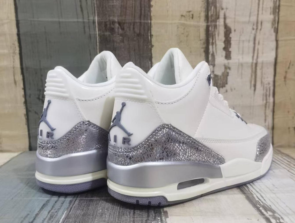 Air Jordan 3 Retro Beige‑Silver