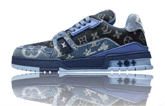 Trainer Low 'Monogram Denim Blue'