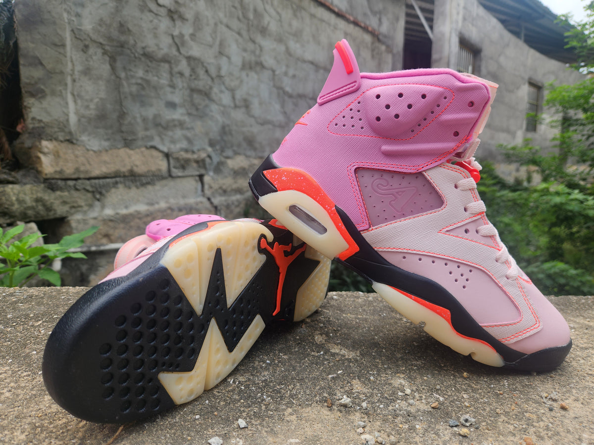 Awake NY x Air Jordan 6 Retro 'Playful Pink Infrared' Sneakers