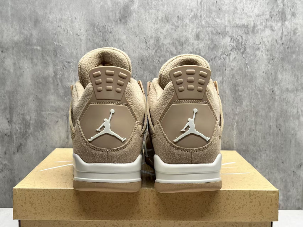 Air Jordan 4 Retro "Milk Tea" Beige Cream Sneakers