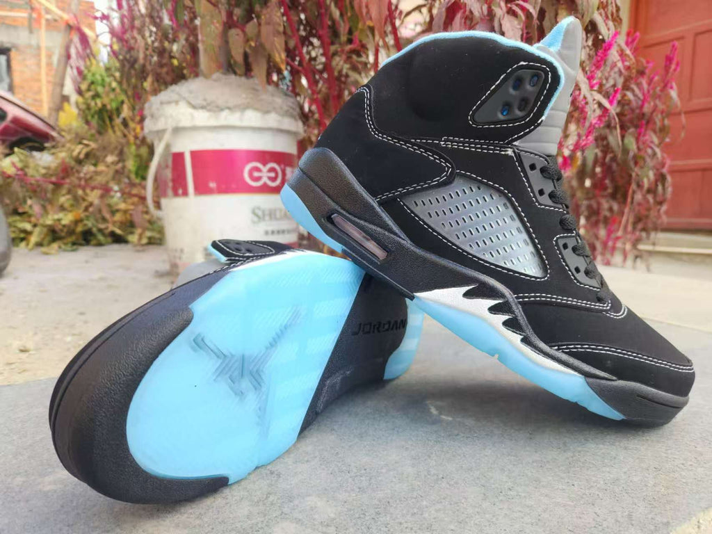 Air Jordan 5 Black University Blue