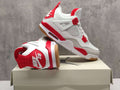 Nike SB x Air Jordan 4 Retro "Ruby" White Red Sneakers