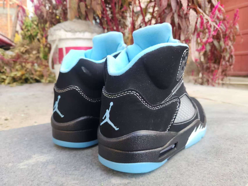 Air Jordan 5 Black University Blue