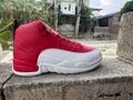 Air Jordan 12 Retro Gym Red and White Sneakers