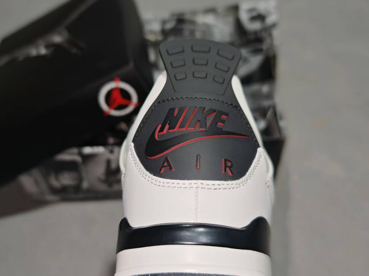Air Jordan 4 Retro "Flight Club" Sail & University Red Sneakers