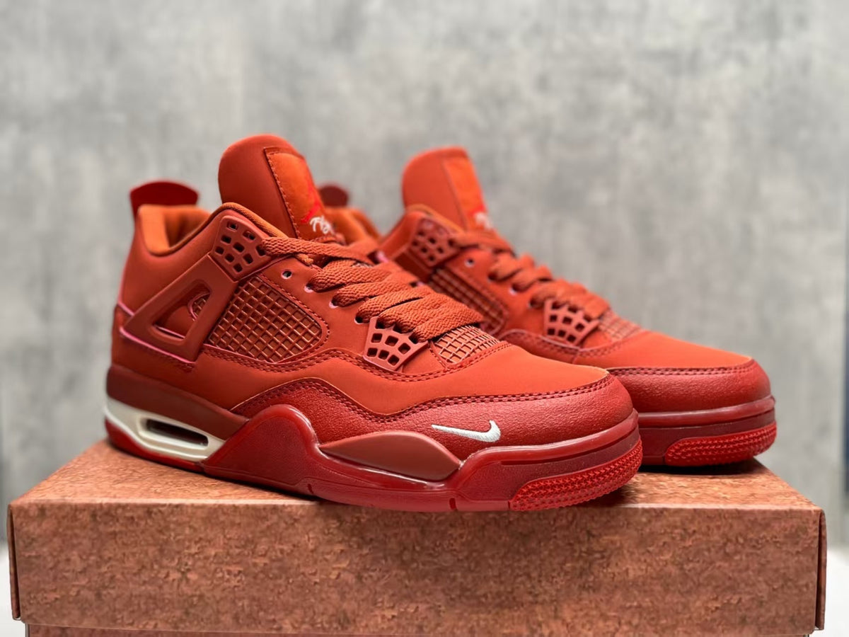 Air Jordan 4 Retro "Bike Air" Red Sneakers