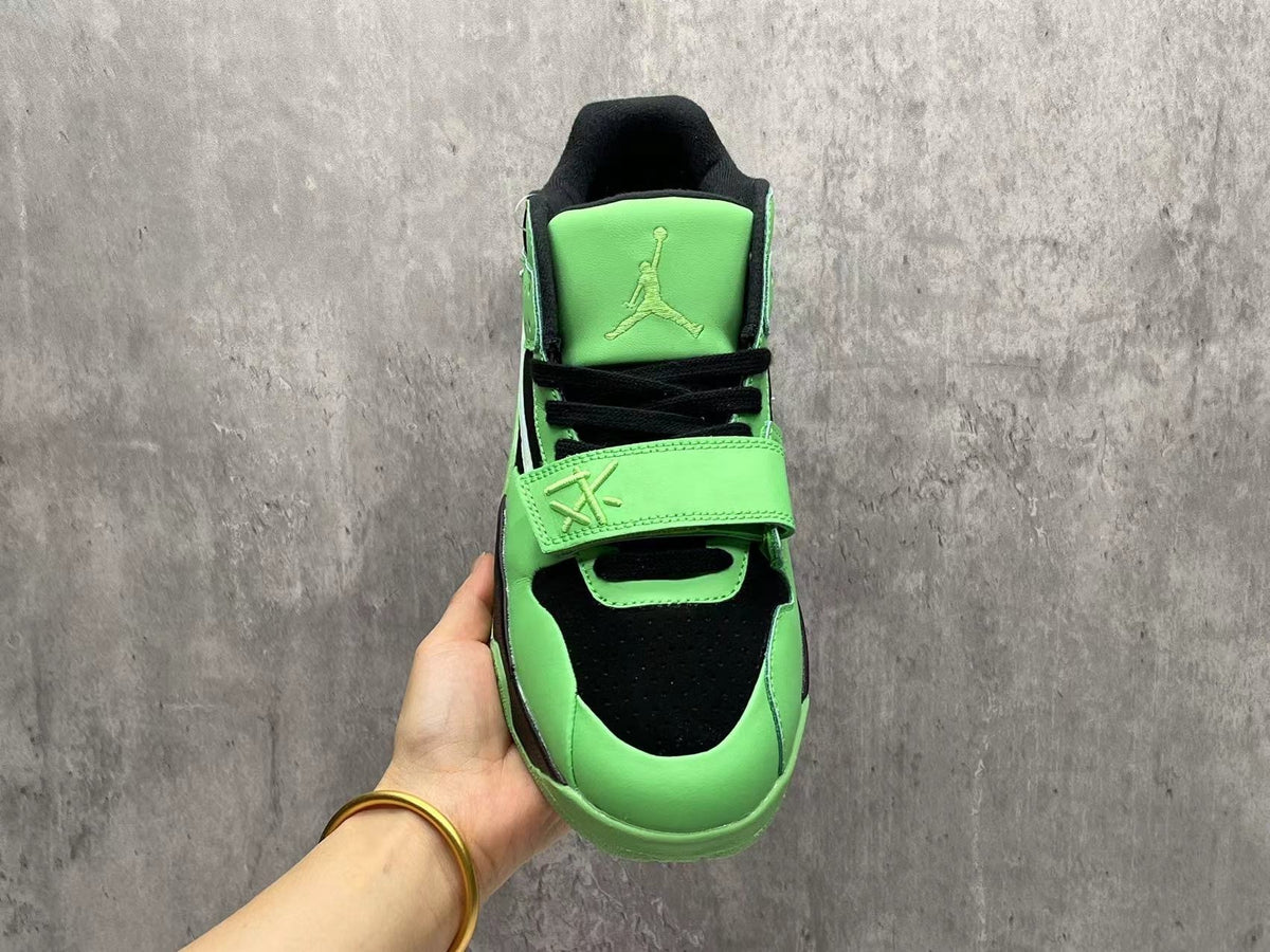 TS Collaboration Neon Green Black Sneakers