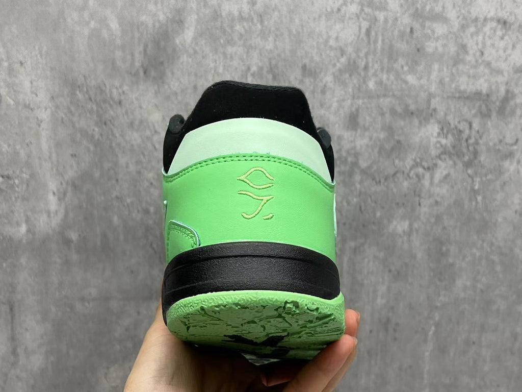 TS Collaboration Neon Green Black Sneakers