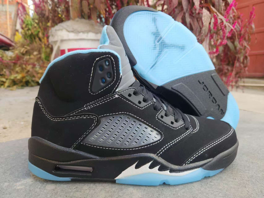 Air Jordan 5 Black University Blue