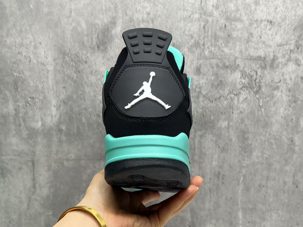 Air Jordan 4 Retro "Tiffany" Black & Turquoise Sneakers