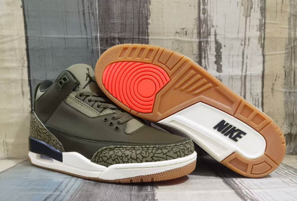 Men's Air Jordan 3 Retro "Medium Olive" Sneakers