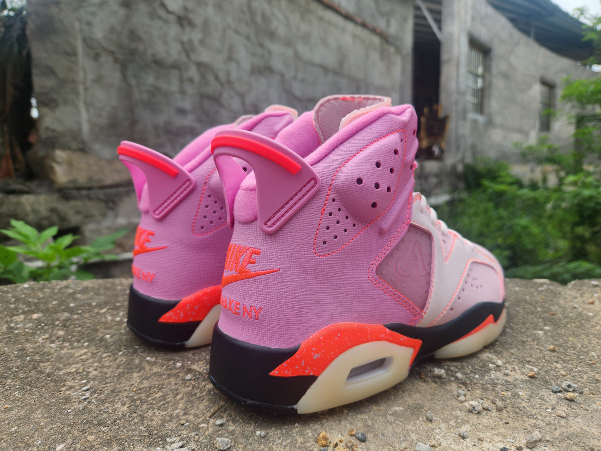 Awake NY x Air Jordan 6 Retro 'Playful Pink Infrared' Sneakers